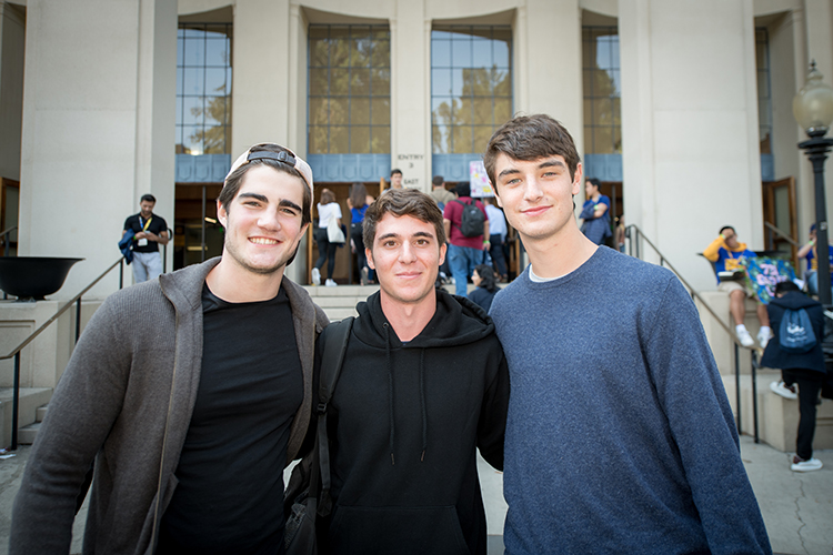 Guiseppe Barbaccia, Hasan Abdul-Hadi and Dallas Sherrill smile for a photo