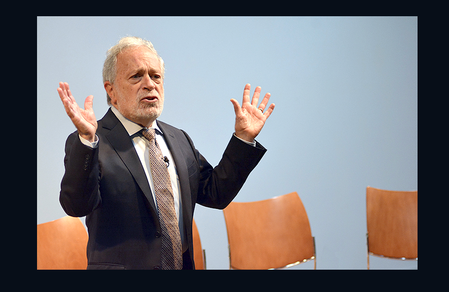 Robert Reich talking with his hands