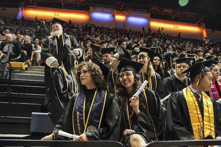 A crowd of graduates