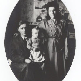 Ivan and Alexandra in their early 20s with their baby, Tonia