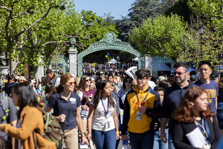 sproul plaza on cal day