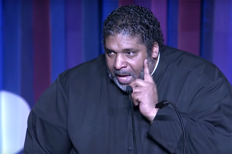 Rev. Dr. William J. Barber speaking to an audience
