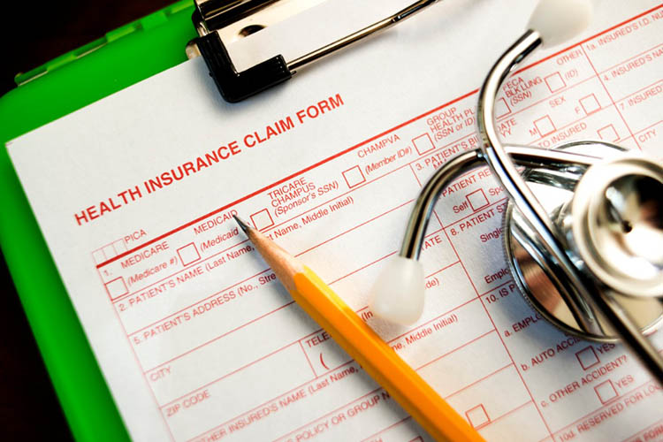 a stock image of a blank health insurance form