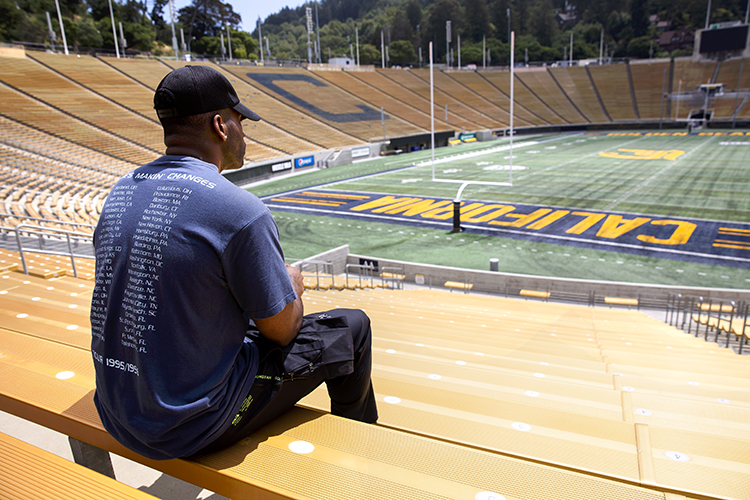 Russ Udé had medical setbacks at Berkeley that stopped his dream of playing for the NFL.