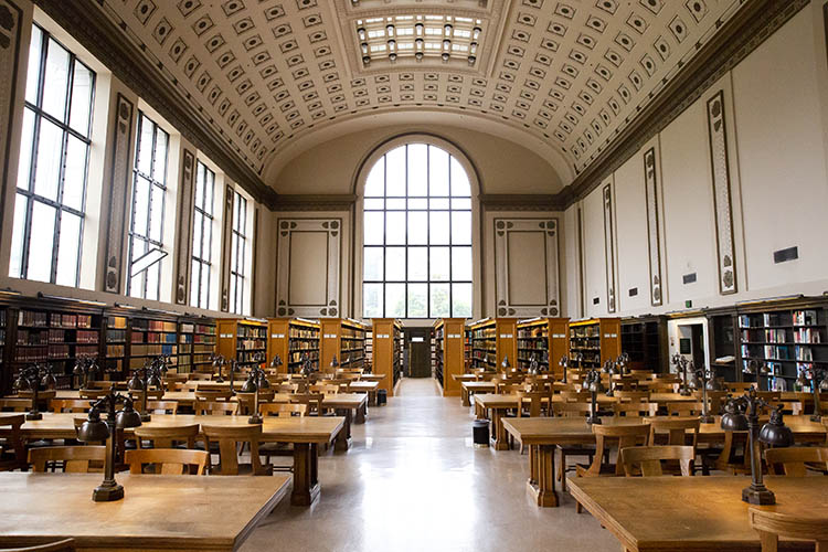 an empty library