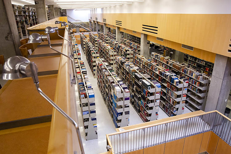 an empty library 