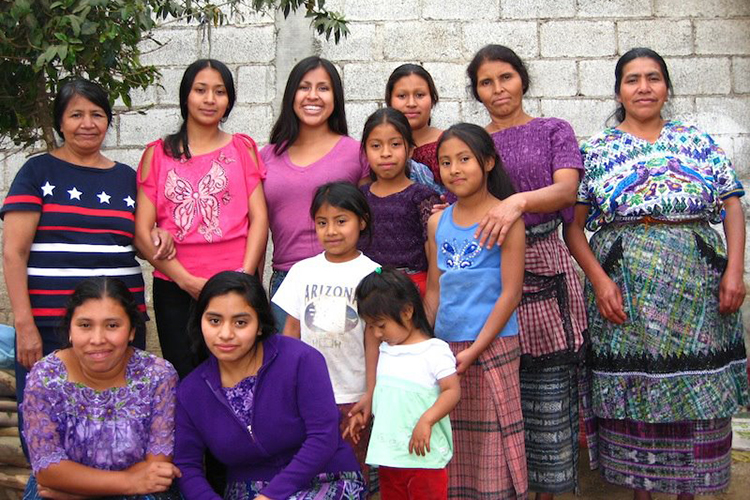 Family reunion in Guatemala in 2012