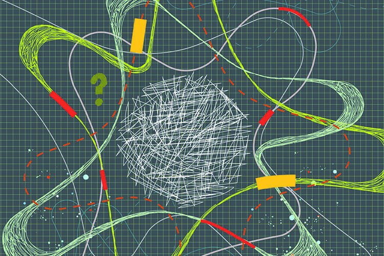 a green drawing of a conceptual flat earth