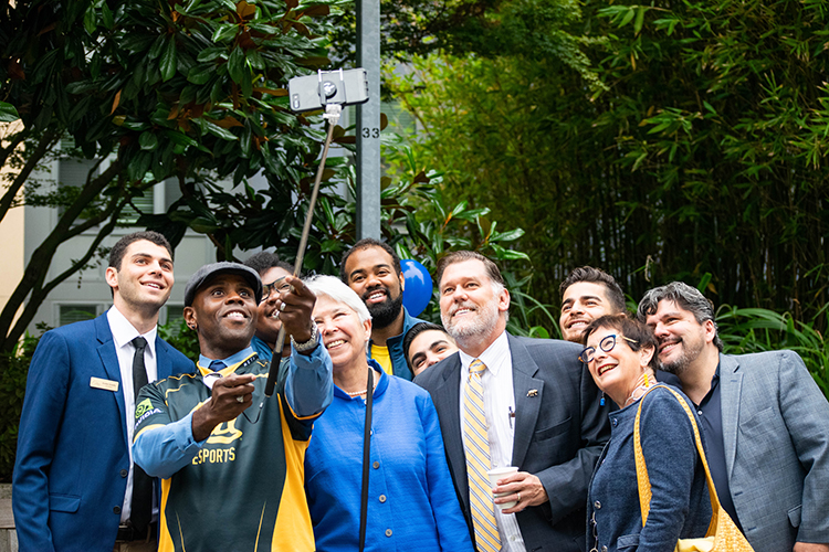 a group selfie