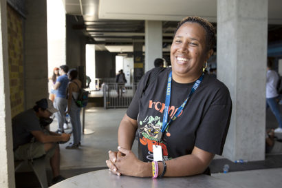 Portrait of Novene Cusseaux smiling