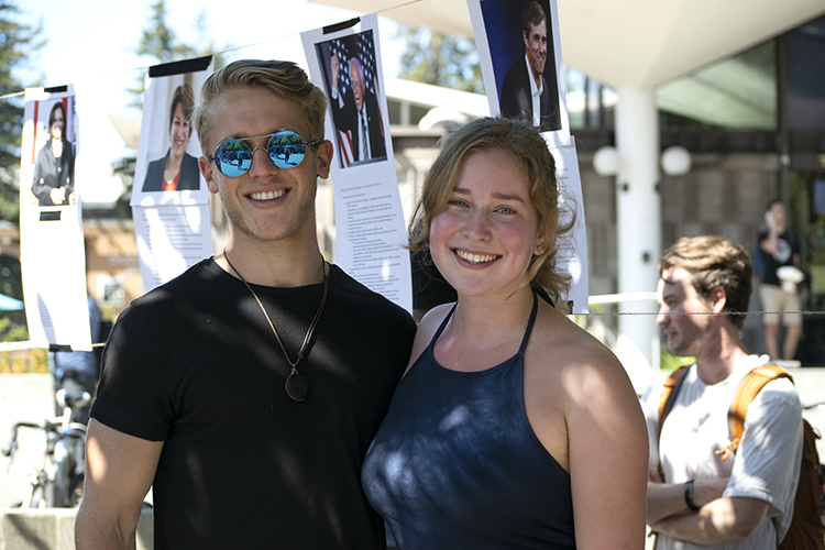 Holden Payne and Valerie Hammer pose toghether