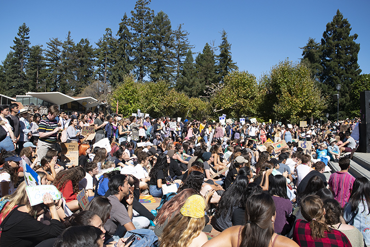 hundreds at climate march