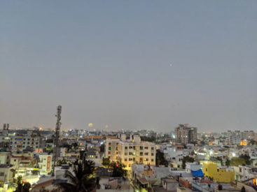 Skyline of Vadodara, India, where Hindu and Muslim students were studied.