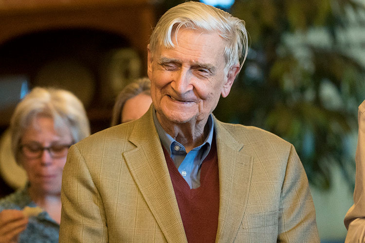 A photo of E.O. Wilson at Berkeley