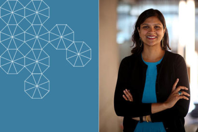 Tesha Sengupta-Irving looks at the camera with her arms crossed