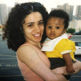 Kai at 6 months old with his mom, Alana