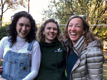 Christine Carter, author of "The New Adolescence," and her daughters Molly and Fiona 