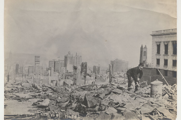 an image of san francisco after the earthquake