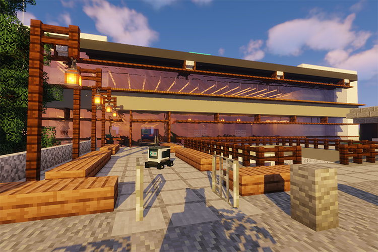 Moffitt Library, designed with Minecraft for Blockeley University