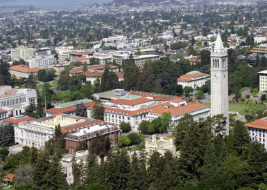 Aerial shot of UC Berkeley campus