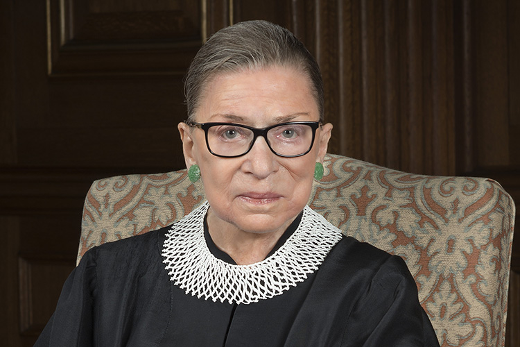 A 2016 portrait of U.S. Supreme Court Justice Ruth Bader Ginsburg