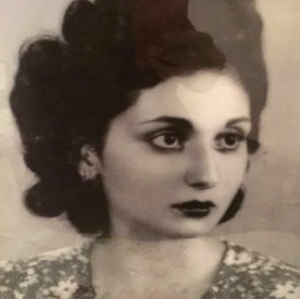 portrait of Minoo Moallem's mother when she was young