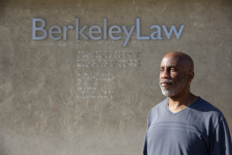 A close-up photo of gar Russell, a Berkeley Law staff member whose photo will be in the new Berkeley Law exhibit on the history of Boalt Hall and its unnaming.