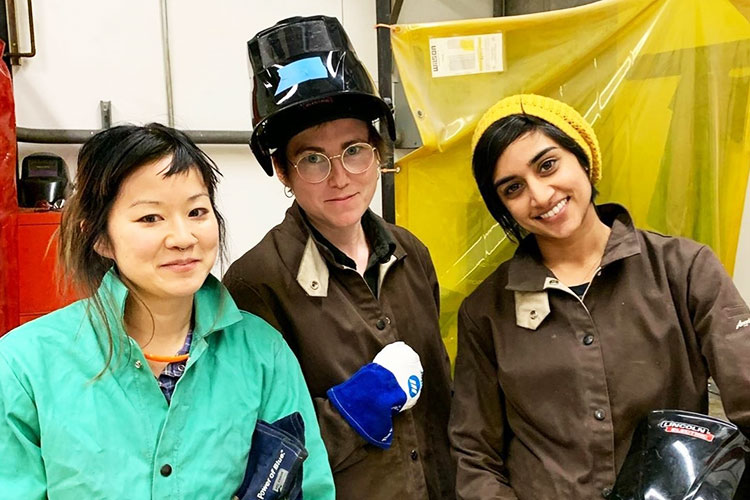 Berkeley students smiling