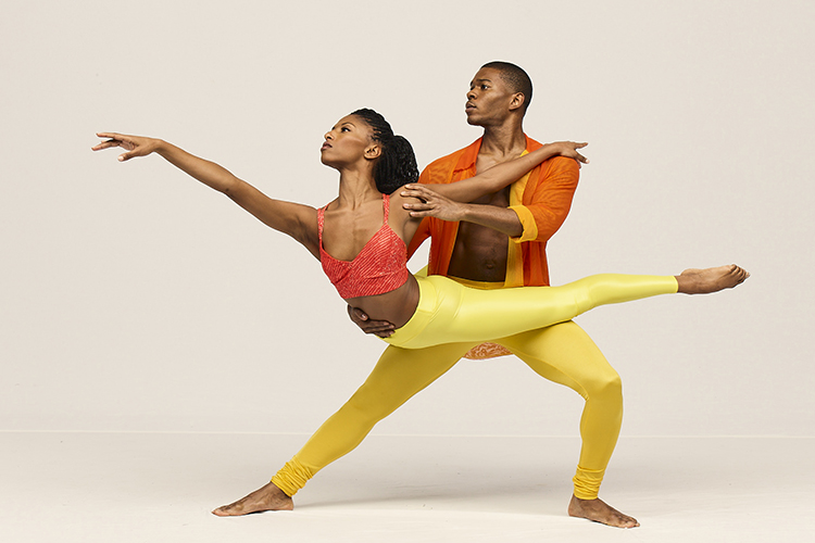 two dancers in a pose