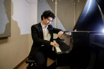 joshua plays the piano