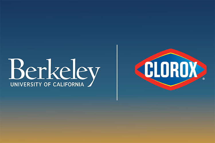 UC Berkeley and Clorox text brands