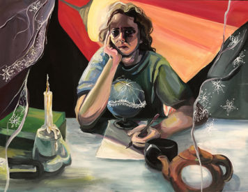 self portrait of Sofia Liashcheva.