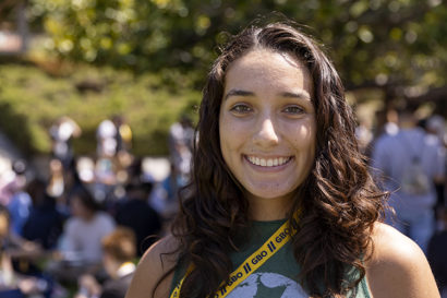 portrait of a person smiling outside