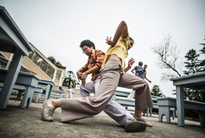 dancers perform outside