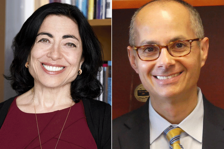 A photo showing headshots of Jennifer Chayes and Omar Yaghi.