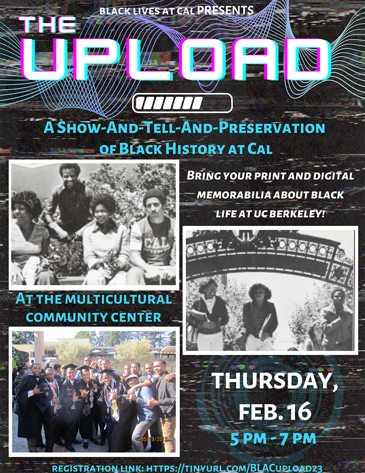Flyer to an event "The Upload."