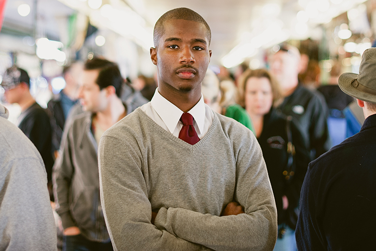 Photo of Caleb Dawson in high school