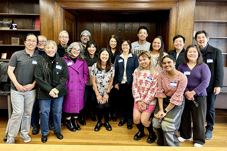 Steering committee poses on campus