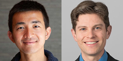 headshots of two men smiling and looking directly at the camera