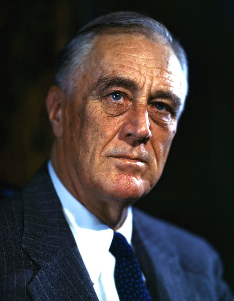 formal portrait of U.S. President Franklin Delano Roosevelt in 1944