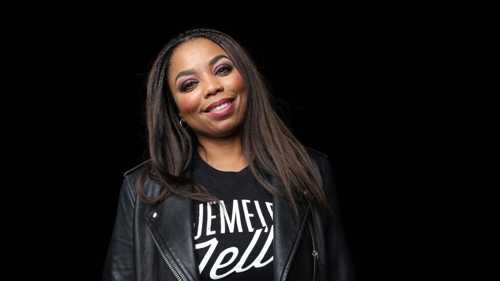 Portrait of Jemele Hill smiling