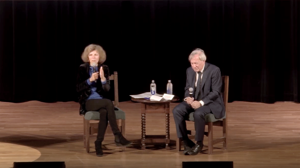 Nadine Strossen and Erwin Chemerinsky in conversation on stage