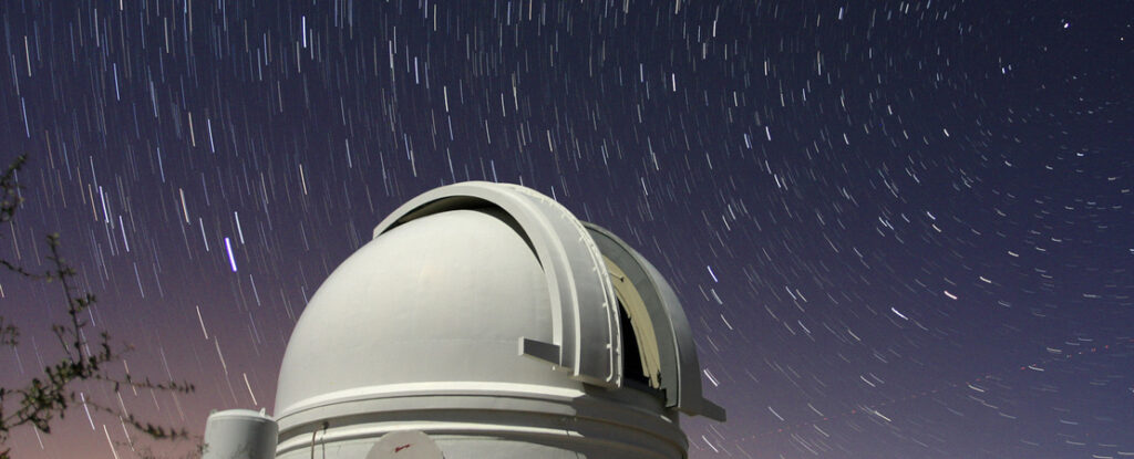 white dome agains starry sky