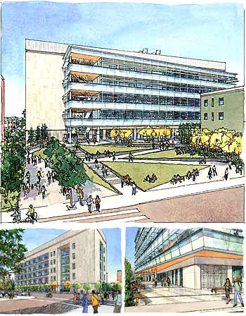 Artist's rendering ot proposed building.