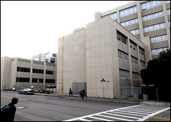 Crosswalk in front of building