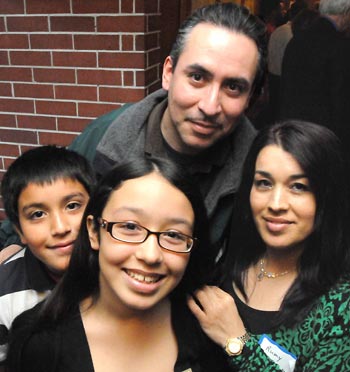 Alexa Vasquez with her family