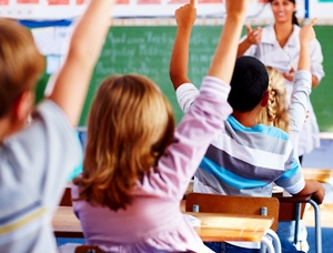 Children in classroom