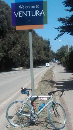 Devin's bike in Ventura