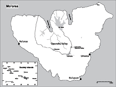 map of Mo’orea Island 