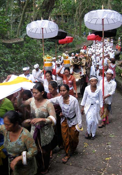 A procession in Bali